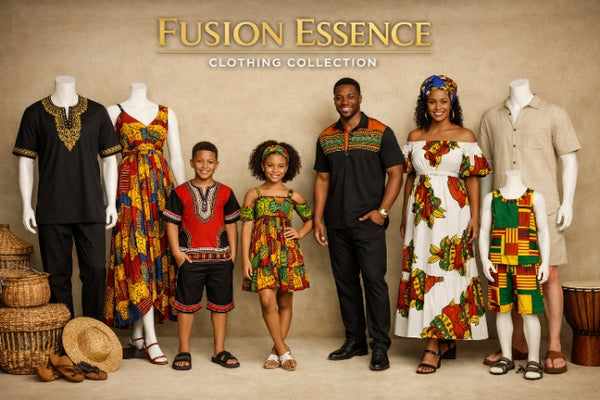 Afrocentric clothing with bold heritage prints