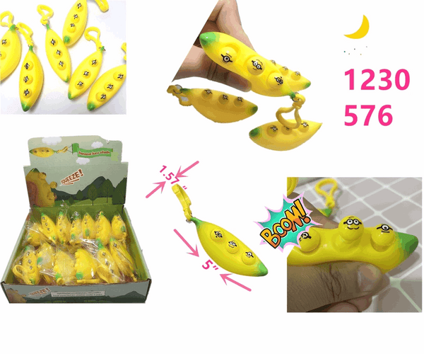 Squeeze Banana Keychain