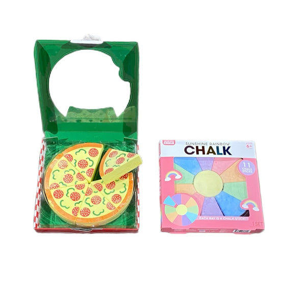 Pizza Shaped Chalk Slices - Assorted