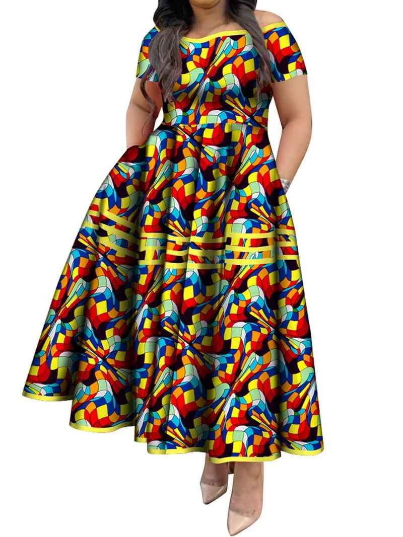 African Print Maxi Long Dress – Ankara Elegance