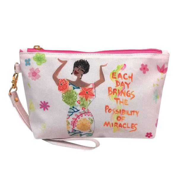 Each Day Brings The Possibility of Miracles Cosmetic Pouch