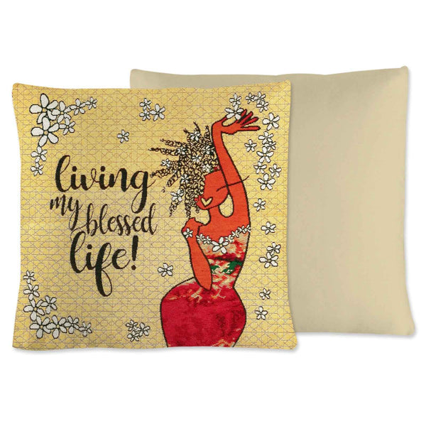Living My Blessed Life Cushion Cover