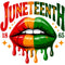 Juneteenth Lips Fabric Panel