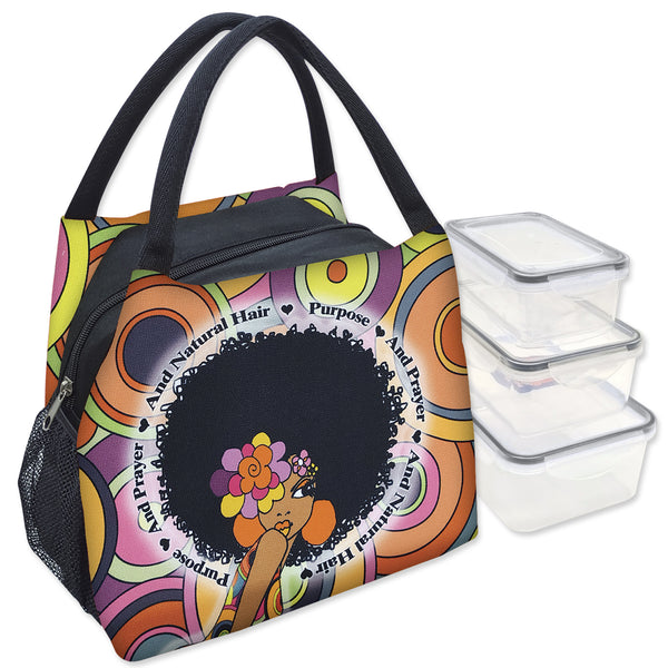 Purpose Prayer and Natural Hair Lunch Bag Set