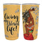 Vaso térmico "Viviendo mi vida bendecida"