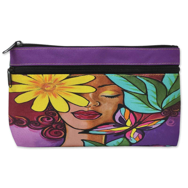 Garden Spirit Twin Zipper Cosmetic Bag