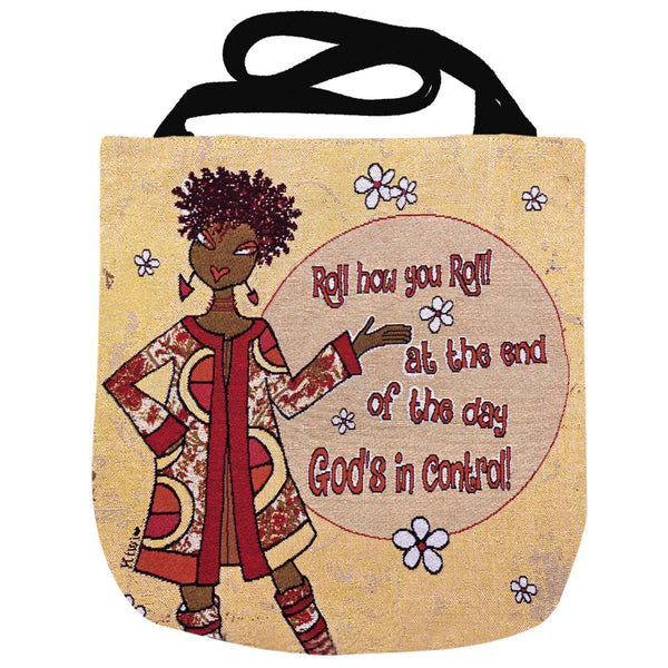 God's In Control Tote Bag
