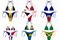 Flag Pride Bikini — Caribbean & Cape Verde