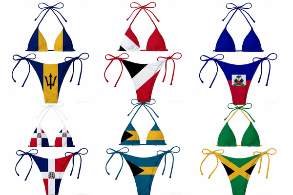 Flag Pride Bikini Collage