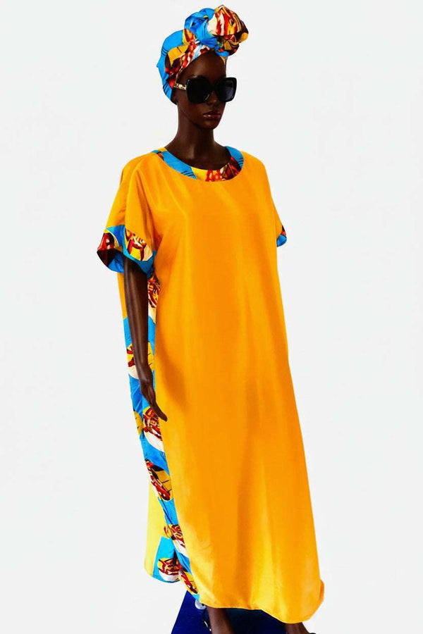 Bubu Dress & Head Wrap Set – African Print