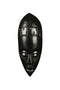 Hand-Carved Mahogany African Tribal Face Mask – Wood Art Decor