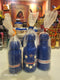 Cape Verde Flag Shot Bottle – Hand-Wrapped Cord, Handmade in Fogo Island
