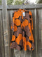 Brown & Orange Kenyan Print Dress