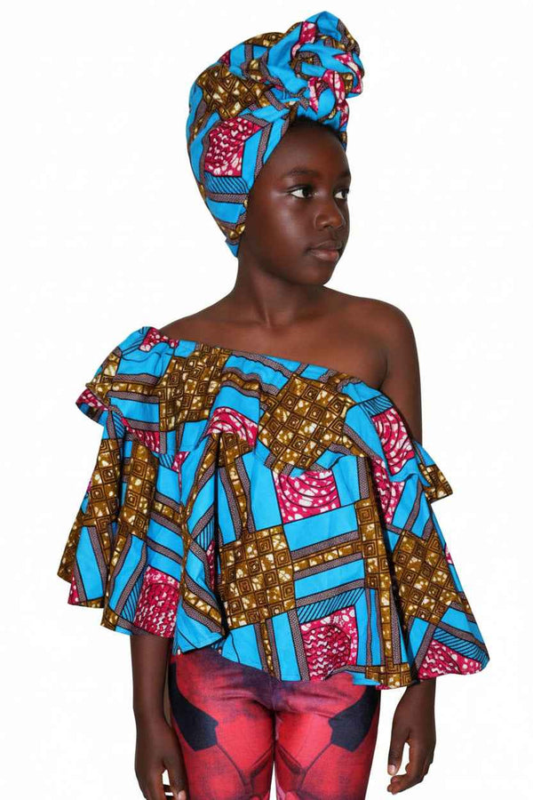 African Women's Top, Skirt & Scarf Set – Cultural Fashion