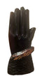 African Hand-Carved Praying Hands Sculpture – Spiritual Wood Decor