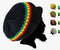 Rasta Stripe Knit Beanie – Red, Gold & Green