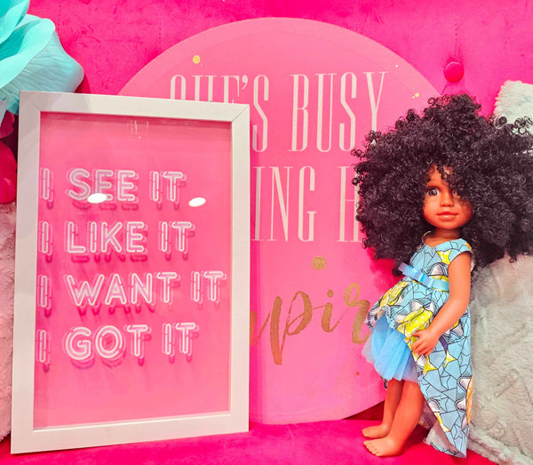 Evelyne – 12-Inch Neat & Caring Black Doll | Fusion Dolls