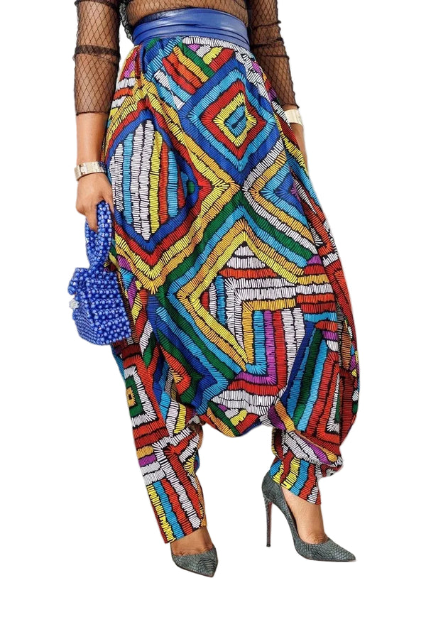 African Print Harem Pant