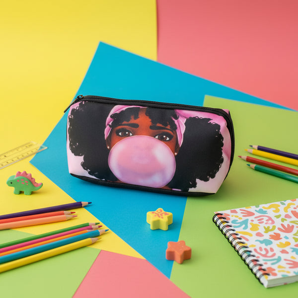 Bunnyfly Camouflage Pencil Bag (Gray)