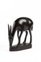African Hand-Carved Antelope Sculpture – Wildlife Wood Art
