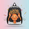 Bunnyfly Camouflage Retro Backpack (Gray, 17")