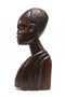 Hand-Carved Mahogany African Elder Sculpture – Wood Art Decor