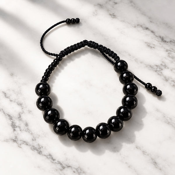 Handmade Cabo Verde Bracelet – Adjustable Beaded Cord, Made in Santiago