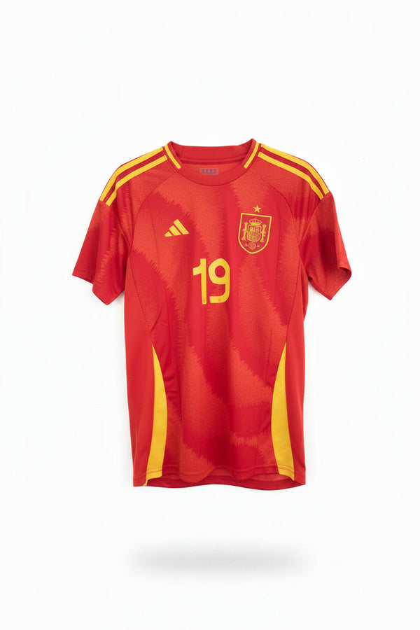 Lamine Yamal Spain Home Kit Soccer Jersey, front view