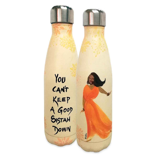 Afrocentric Stainless Steel Insulated Water Bottle – Empowerment Design | Fusion Dolls